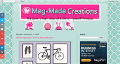 Desktop Screenshot of megmadecreations.com