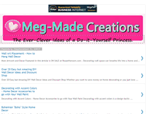 Tablet Screenshot of megmadecreations.com